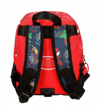 Joumma Bags Go Spidey mochila adaptvel vermelha -23x28x10cm
