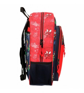 Joumma Bags Sac  dos scolaire adaptable Go Spidey rouge -30x38x12cm