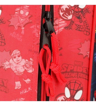 Joumma Bags Go Spidey backpack with red lunch box -23x28x13cm