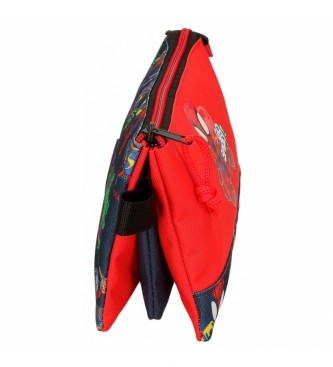 Joumma Bags Go Spidey Case Three Compartments vermelho