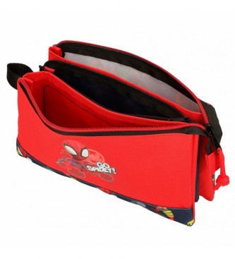 Joumma Bags Go Spidey Case Three Compartments red