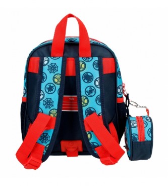 Joumma Bags Spidey Team Up aanpasbare kleuterschool rugzak blauw -23x25x10cm
