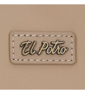 El Potro Sac  dos pour ordinateur El Potro Lana en laine beige