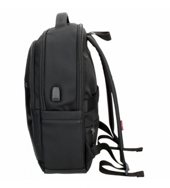 Pepe Jeans Pepe Jeans Frontier laptop backpack 15,6''' three compartments black