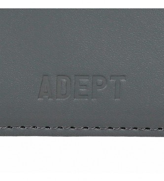 Joumma Bags Portefeuille en cuir Adept Mark - porte-cartes gris
