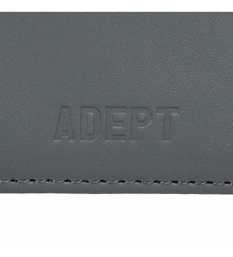 Joumma Bags Adept Mark vertical gray wallet