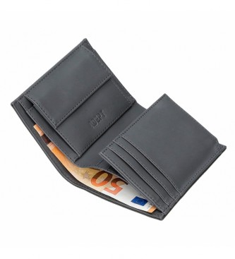 Joumma Bags Adept Mark Vertikale Brieftasche mit grauem Mnzetui