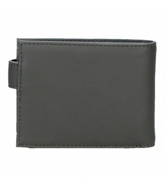 Joumma Bags Adept Mark denarnica z zapiranjem na klik sive barve