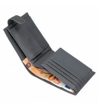 Joumma Bags Adept Mark Brieftasche mit Klickverschluss grau