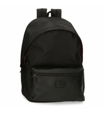 Pepe Jeans Pepe Jeans Soho computer backpack with two compartments black