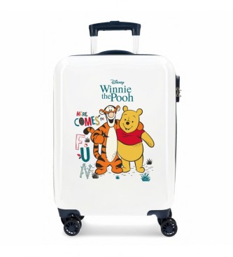Disney Maleta de cabina Winnie & Tigger rígida 55 cm blanco