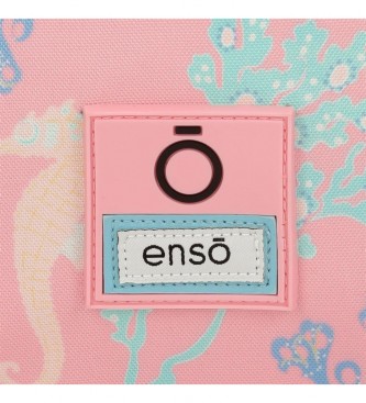 Enso Enso Keep The Ocean Clean Zaino a doppio scomparto blu, rosa