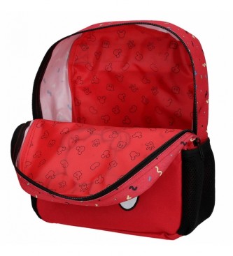 Disney Plecak Mickey Thing 32 cm z możliwością dostosowania, czerwony