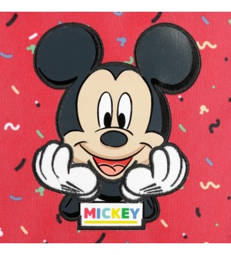Disney  uma Mochila Mickey Thing 32cm adaptvel vermelha