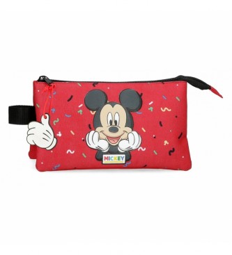 Disney  uma caixa de lpis Mickey Thing de trs compartimentos vermelha