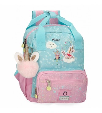Enso Enso Magic unicorn small backpack adaptable pink