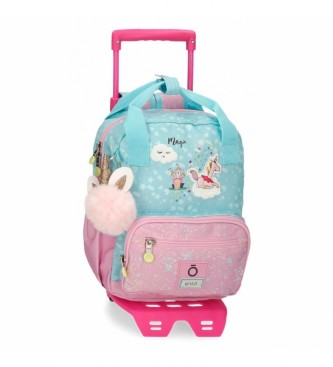 Enso Pequena mochila de unicrnio Enso Magic com carrinho cor-de-rosa