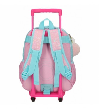 Enso Enso Magic Einhorn Kinderwagen Rucksack mit Trolley rosa