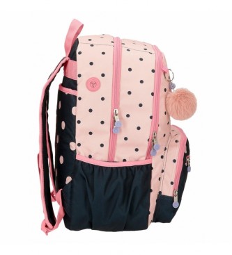 Enso Enso Friends Together double compartment backpack pink