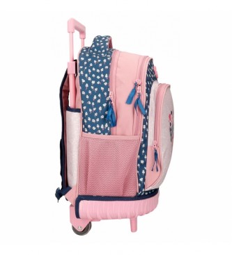 Roll Road Backpack 2 wheels Roll Road One World pink, blue