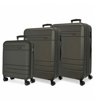 Movom Movom Galaxy Ensemble de bagages  coque dure 55-68-78cm Noir