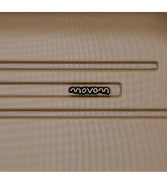 Movom Conjunto de malas duras Movom Galaxy 55-68-78cm bege
