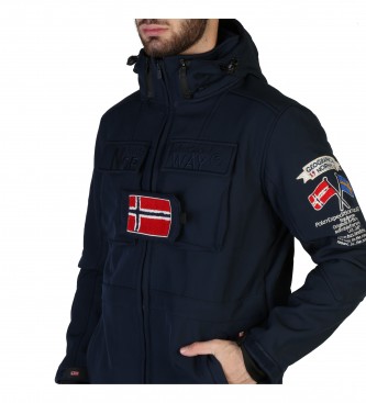 Geographical Norway Marinha de casaco de zip_man alvo