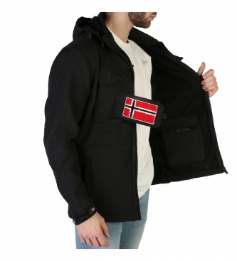 Geographical Norway Casaco de homem-zip alvo preto