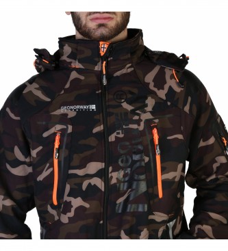 Geographical Norway Techno-camo_man jacket brown