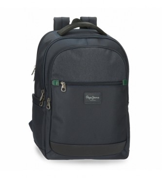 Pepe Jeans Pepe Jeans Green Bay 15,6''' laptop backpack with three compartments in navy blue