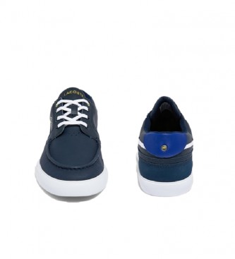 Lacoste Bayliss blue leather sneakers