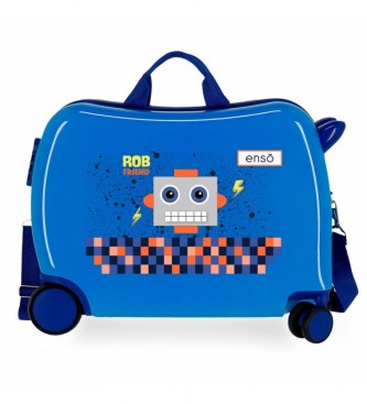 Enso Enso Rob Friend 2 wheeled multidirectional suitcase for children Blue
