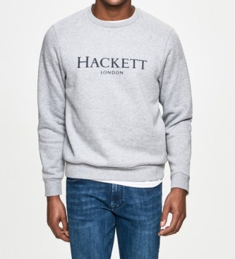 Hackett London Sweat-shirt  logo London Crew gris