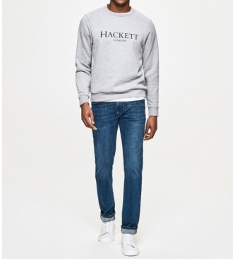 Hackett London London Crew Logo Sweatshirt grau