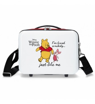 Disney Winnie & Piglet ABS toaletna torbica prilagodljiva bela