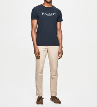 Hackett T-shirt con logo London blu navy