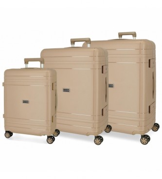 Movom Dimension Hard Case Set beige 55-66-75cm