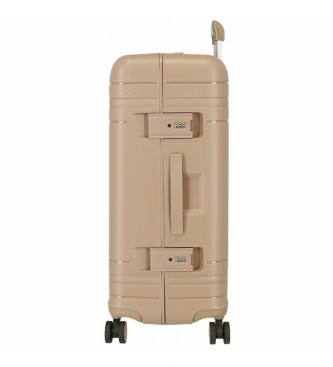 Movom Dimension Beige Rigid Luggage Set beżowy 55-66-75cm 