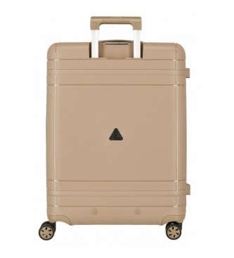 Movom Dimension Beige Rigid Luggage Set beżowy 55-66-75cm 