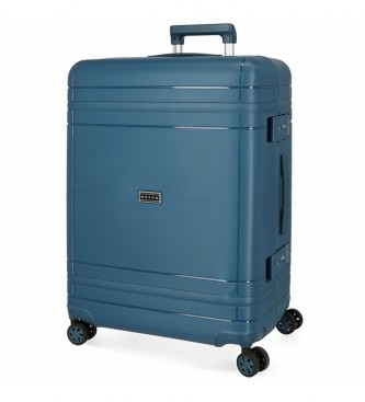 Movom Średnia walizka wymiar Régida marine -66x44x27cm