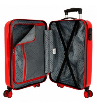 Disney Valise cabine Mickey Get Moving rouge -38x55x20cm