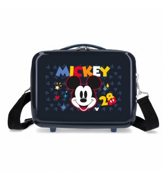 Disney Beauty case in ABS Mickey Get Moving Marine adattabile -29x21x15cm-