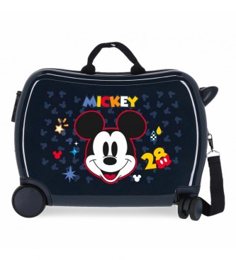 Disney Resvska fr barn 2 multidirektionella hjul Mickey Get Moving navy -38x50x20cm