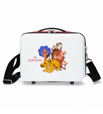 Disney Kulturbeutel ABS Simba & Friends anpassungsfhig wei, rot -29x21x15cm