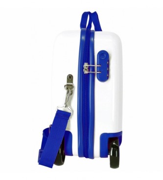 Disney Children's suitcase 2 multidirectional wheels Bambi white, blue -38x50x20cm