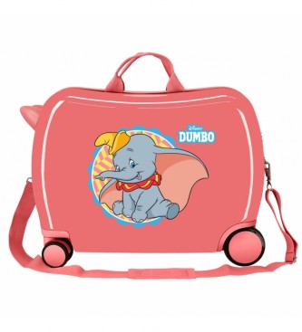 Disney Suitcase for children 2 multidirectional wheels Dumbo coral -38x50x20cm