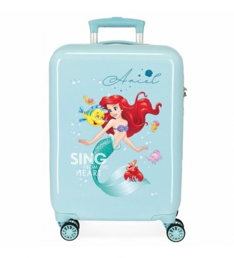 Disney Cabin suitcase Ariel turquoise -38x55x20cm