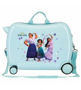 Disney Otroški kovček 2 večsmerni kolesi Encanto turquoise -38x50x20cm