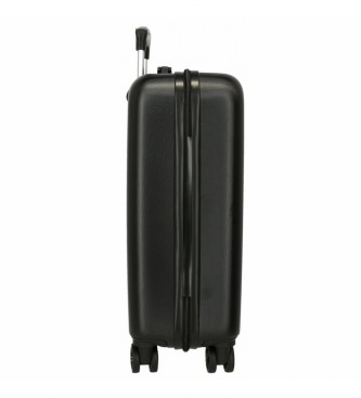 Disney Czarna walizka Mickey Outline w rozmiarze kabinowym -38x55x20cm