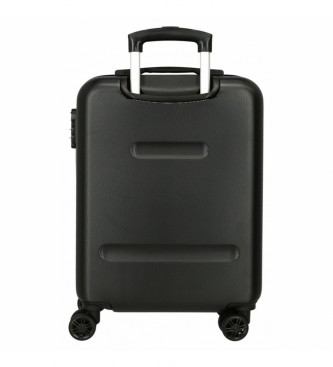 Disney Czarna walizka Mickey Outline w rozmiarze kabinowym -38x55x20cm